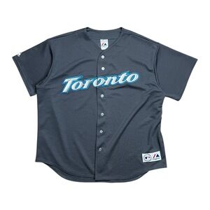 Vintage Y2K Majestic Toronto Blue Jays MLB Baseball Jersey - XXL